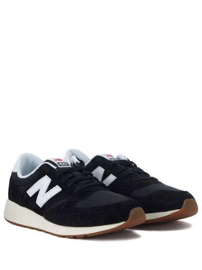 Shop New Balance Sneaker  420 In Black Suede And Mesh In Nero