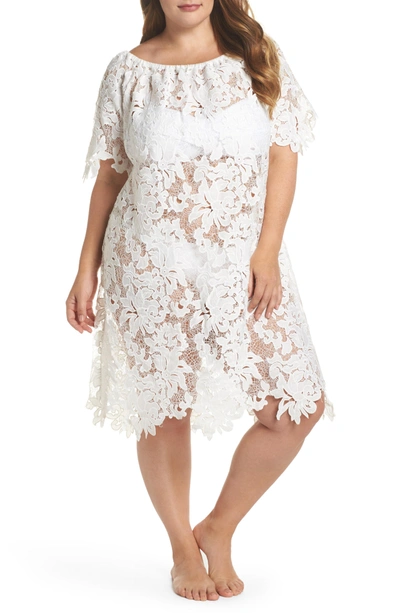 Shop Muche Et Muchette Ode Lace Cover-up Dress In White