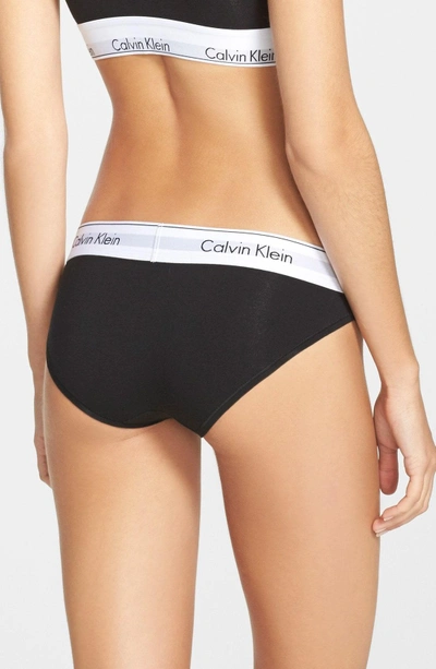 Shop Calvin Klein Modern Cotton Bikini In Black