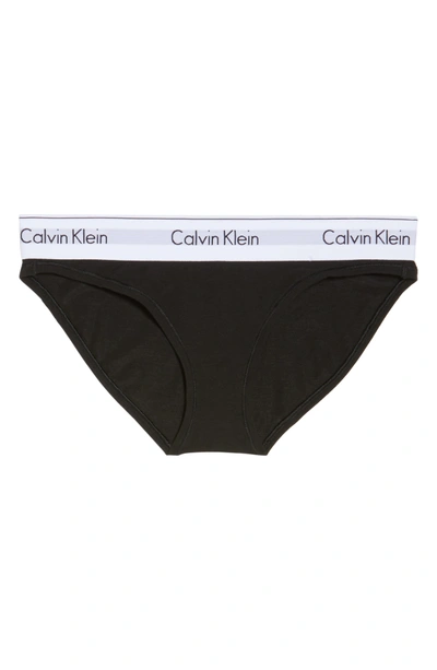 Shop Calvin Klein Modern Cotton Bikini In Black
