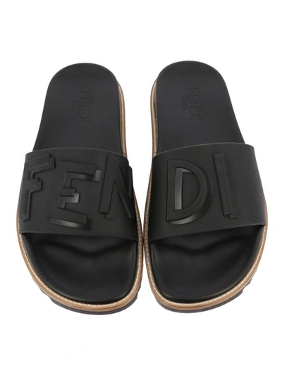 Shop Fendi Sandals Shoes Men  In Black