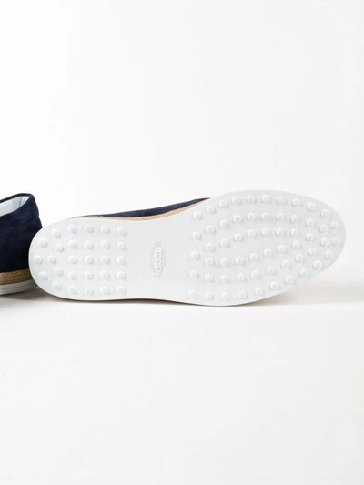 Shop Tod's Rafia Slip-on Sneakers In Ugalassia