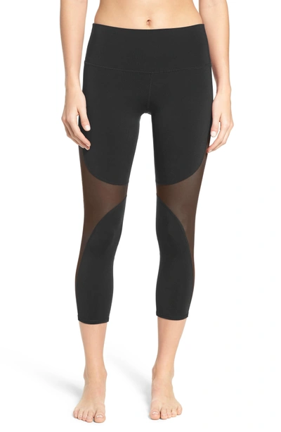 Shop Alo Yoga Coast Capris In Black