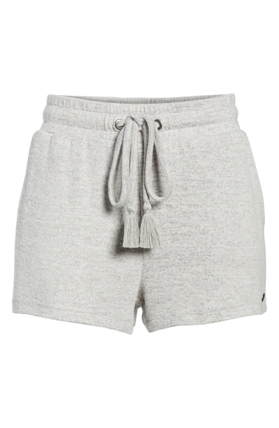 Shop Roxy Cozy Chill Drawstring Shorts In Heritage Heather