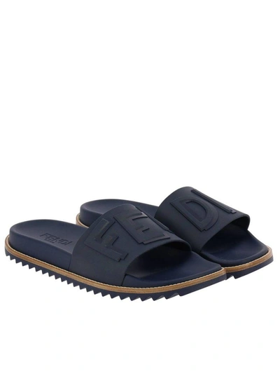 Shop Fendi Sandals Shoes Men  In Blue