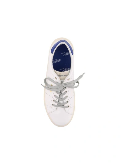 Shop Golden Goose Tennis Sneakers In White-royal