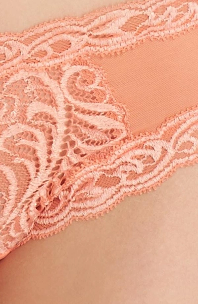 Shop Natori Feathers Hipster Briefs In Coral Reef/ Creamsicle