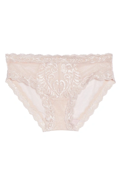 Shop Natori Feathers Hipster Briefs In Shell Shine