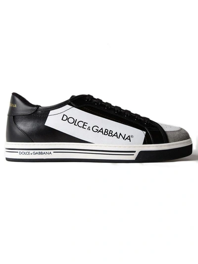 Shop Dolce & Gabbana Roma Sneakers In Hniblack