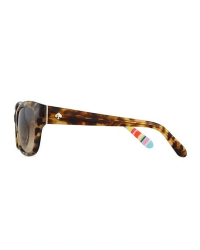 Shop Kate Spade Johanna Gradient Butterfly Sunglasses, Havana