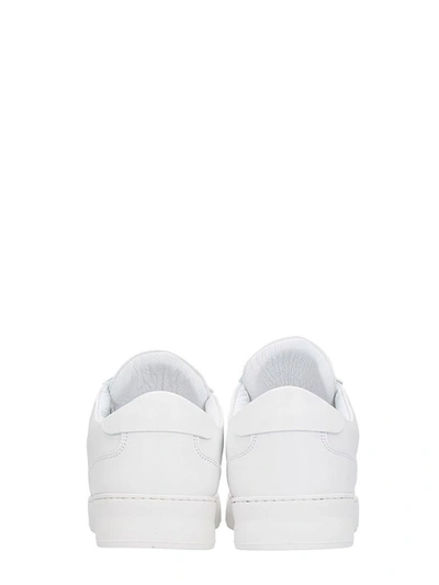 Shop Filling Pieces Low Mondo White Leather Sneakers