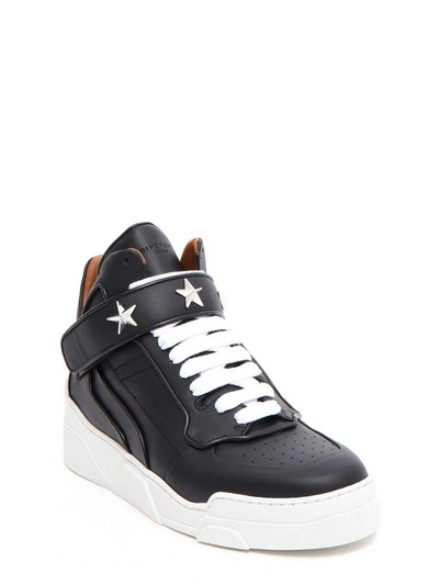 Shop Givenchy Mid Sneaker With Stars In Black