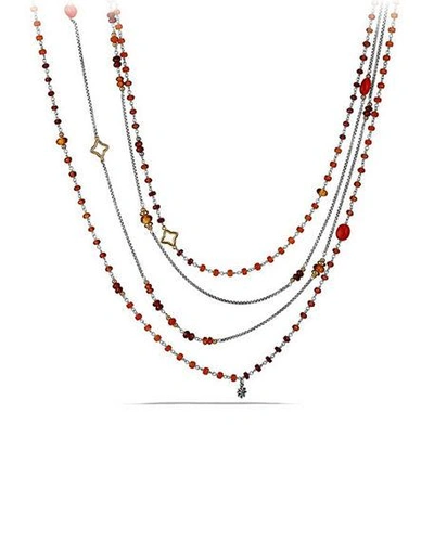 Shop David Yurman Spring Bead Layering Necklace, 42" In Amber