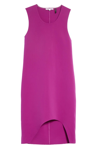 Shop Helmut Lang High/low Dress In Ultraviolet