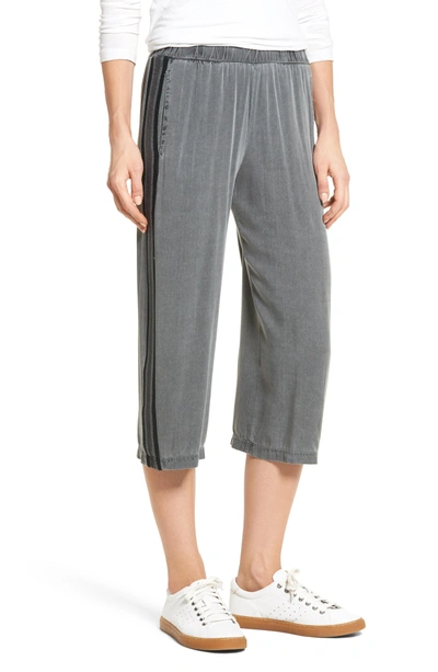 Shop Stateside Stripe Crop Pants In Charcoal