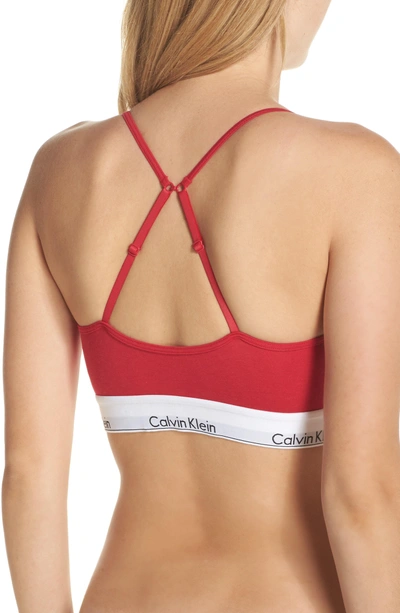 Shop Calvin Klein Modern Cotton Bralette In Empower