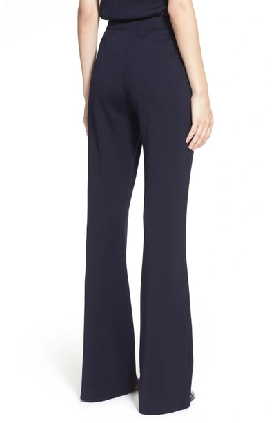 Shop St. John Kasia Milano Knit Bootcut Pants In Navy