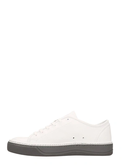 Shop Lanvin Low Top Sneakers White Leather
