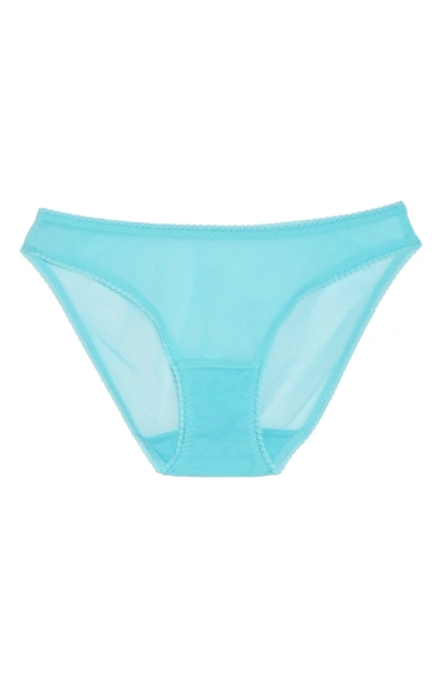 Shop On Gossamer Mesh Bikini In Blue Radiance