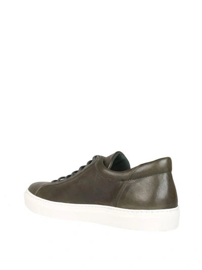 The Last Conspiracy Edgar Leather Sneakers In Verde | ModeSens