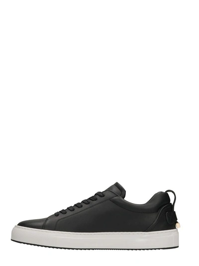 Shop Buscemi Black Lindon Leather Sneakers