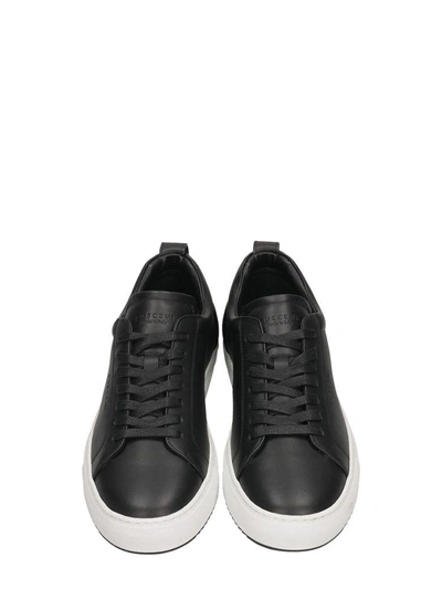 Shop Buscemi Black Lindon Leather Sneakers