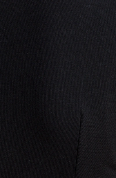 Shop Balmain Fringe Stretch Cotton Minidress In Black