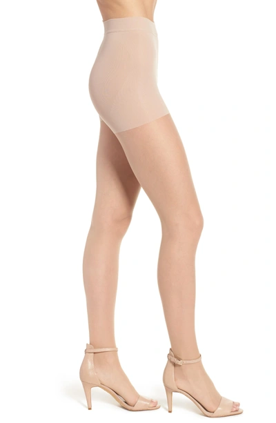 Shop Item M6 Invisible Open Toe Tights In Powder