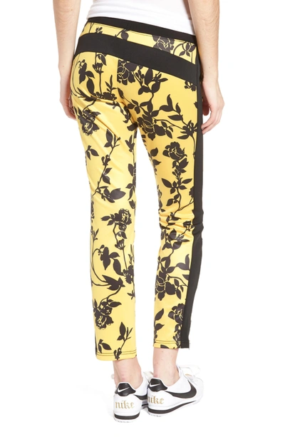 Shop Pam & Gela Crop Track Pants In Floral Shadow Print