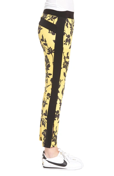 Shop Pam & Gela Crop Track Pants In Floral Shadow Print