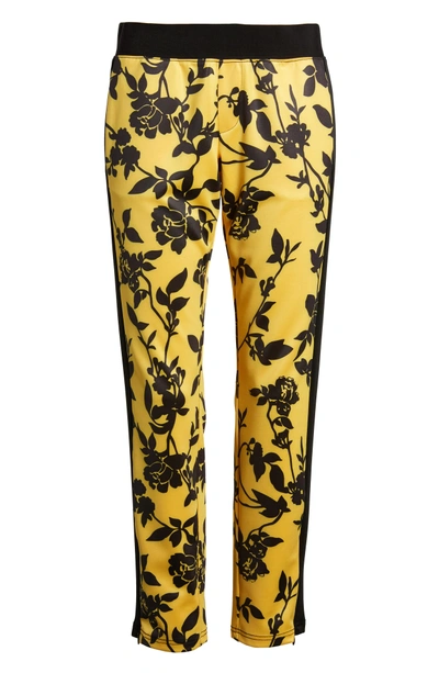 Shop Pam & Gela Crop Track Pants In Floral Shadow Print