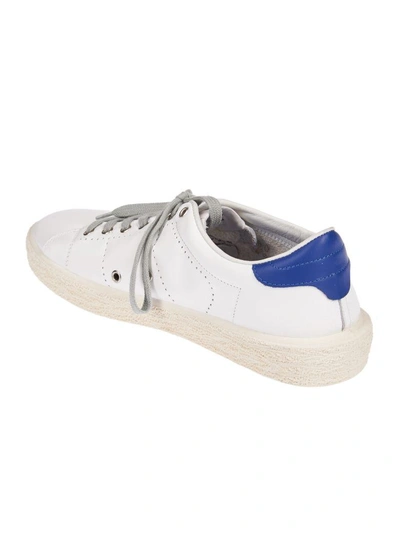 Shop Golden Goose Tennis Sneakers In White-royal