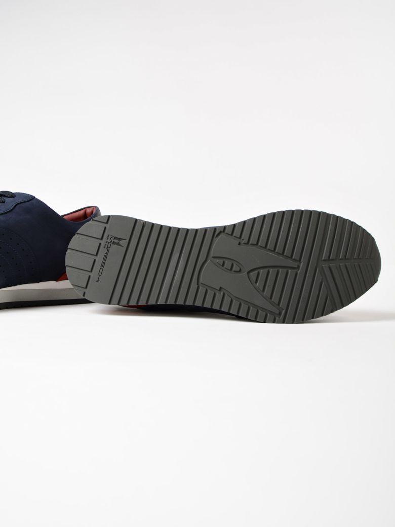 Moreschi Nabuk Sneaker In Navy | ModeSens