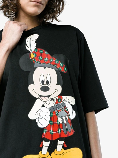 Shop Christopher Kane Mickey Mouse Printed T-shirt In Black