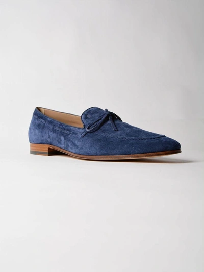 Shop Tod's Lace-up Loafers In Ublue Navy