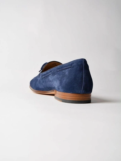 Shop Tod's Lace-up Loafers In Ublue Navy