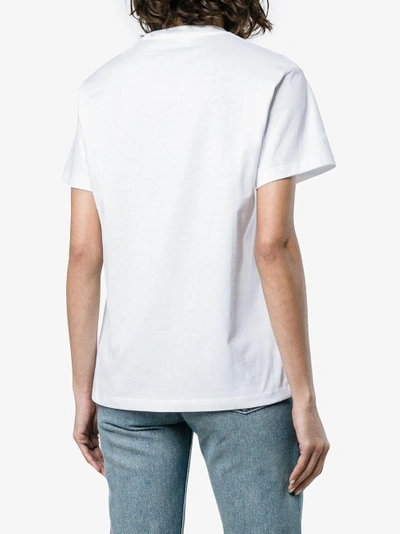 Shop Golden Goose Deluxe Brand Flower Print T-shirt In White