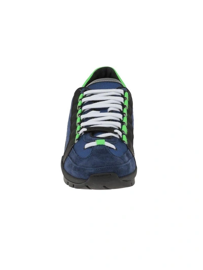 Shop Dsquared2 Leather Sneaker In Blue