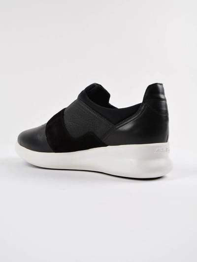 Shop Ferragamo Dion Slip-on Sneakers In Black