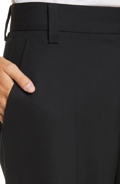 Shop Marc Jacobs Pompom Hem Trousers In Black