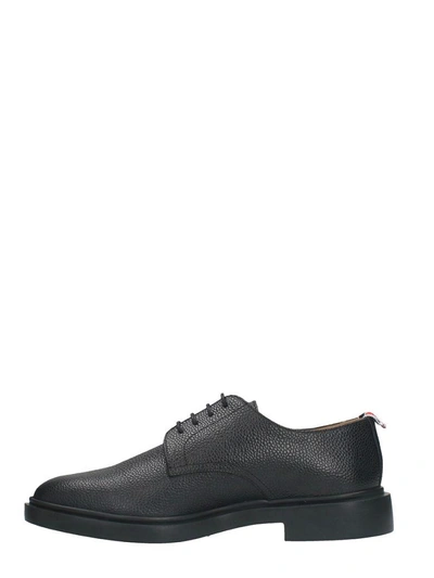 Shop Thom Browne Black Leather Lace-up