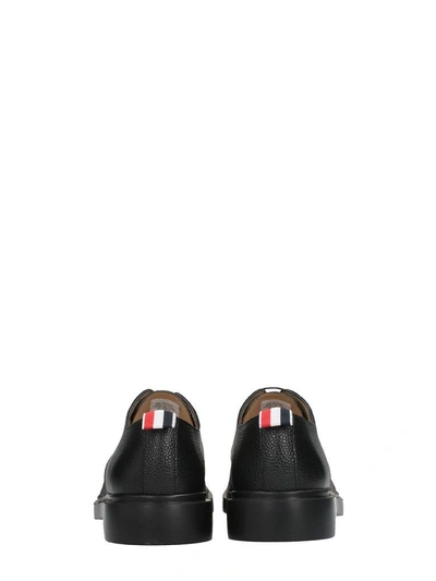 Shop Thom Browne Black Leather Lace-up