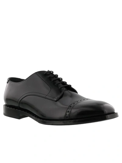 Shop Jimmy Choo Penn Laced Up Shoes In Black Gunmetal