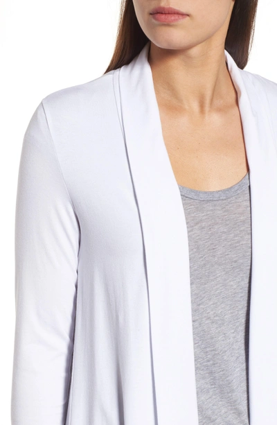 Shop Vince Camuto Open Front Cardigan In Ultra White