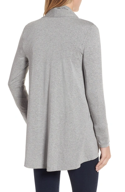 Shop Vince Camuto Open Front Cardigan In Light Heather Grey