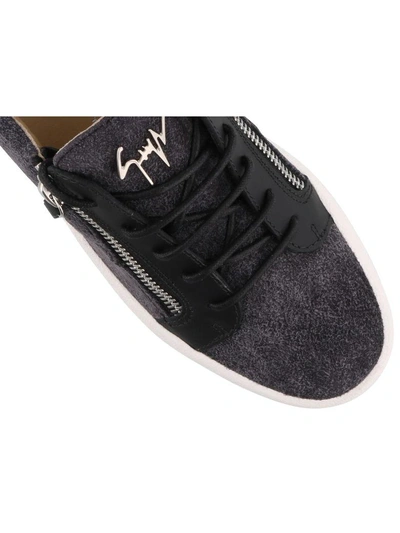 Shop Giuseppe Zanotti Logoball Sneakers In Black