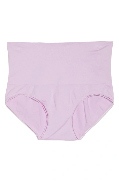 Shop Yummie Ultralight Seamless Shaping Briefs In Orchid Bouquet