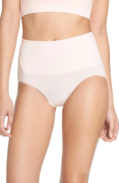 Shop Yummie Ultralight Seamless Shaping Briefs In English Rose