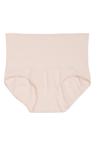 Shop Yummie Ultralight Seamless Shaping Briefs In English Rose