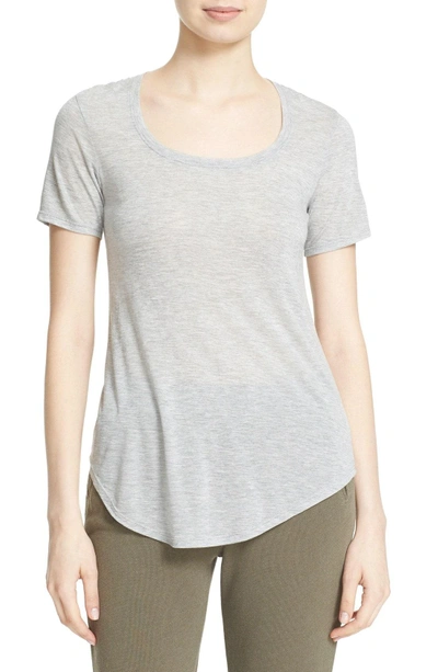 Shop Atm Anthony Thomas Melillo 'sweetheart' Modal Tee In Heather Grey